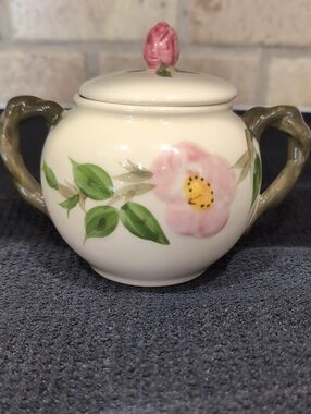 Franciscan Desert Rose Sugar Bowl With Lid